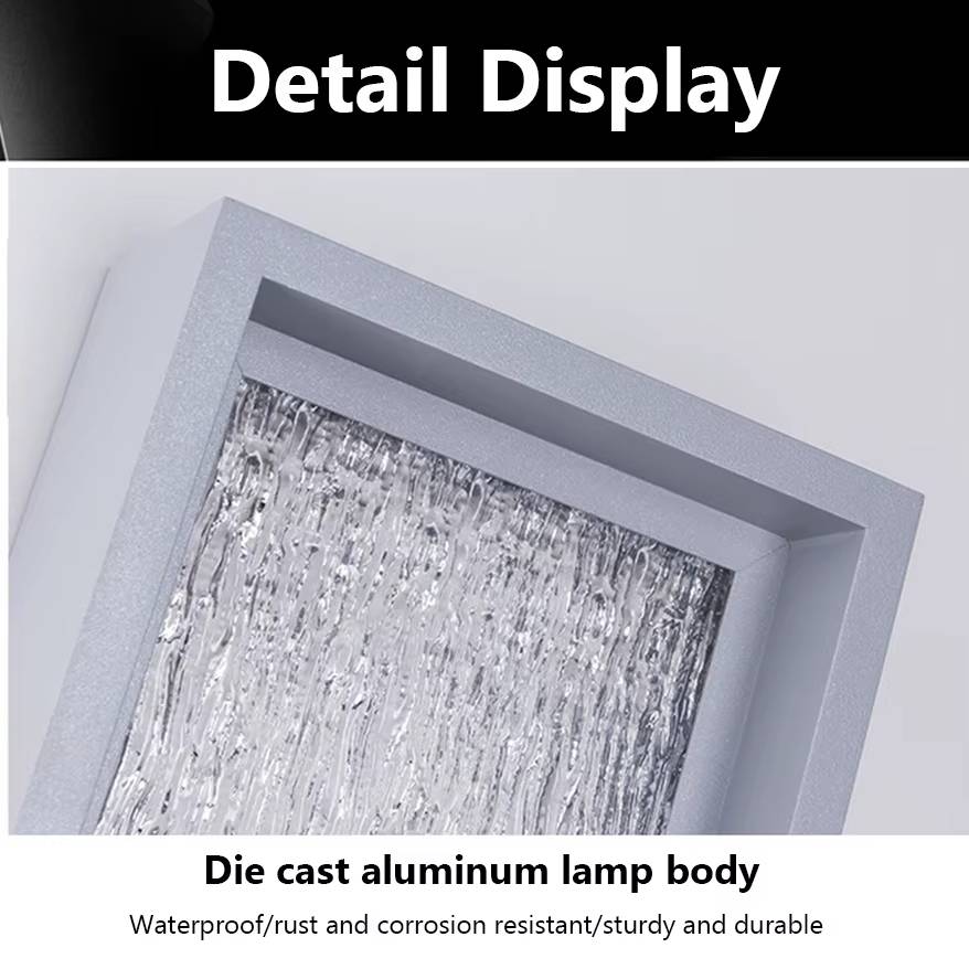 Verthara Premium Waterproof Outdoor Wall Light Fixture - Modern Aluminum Sconce for Garden and Balcony - Available in Black and Grey