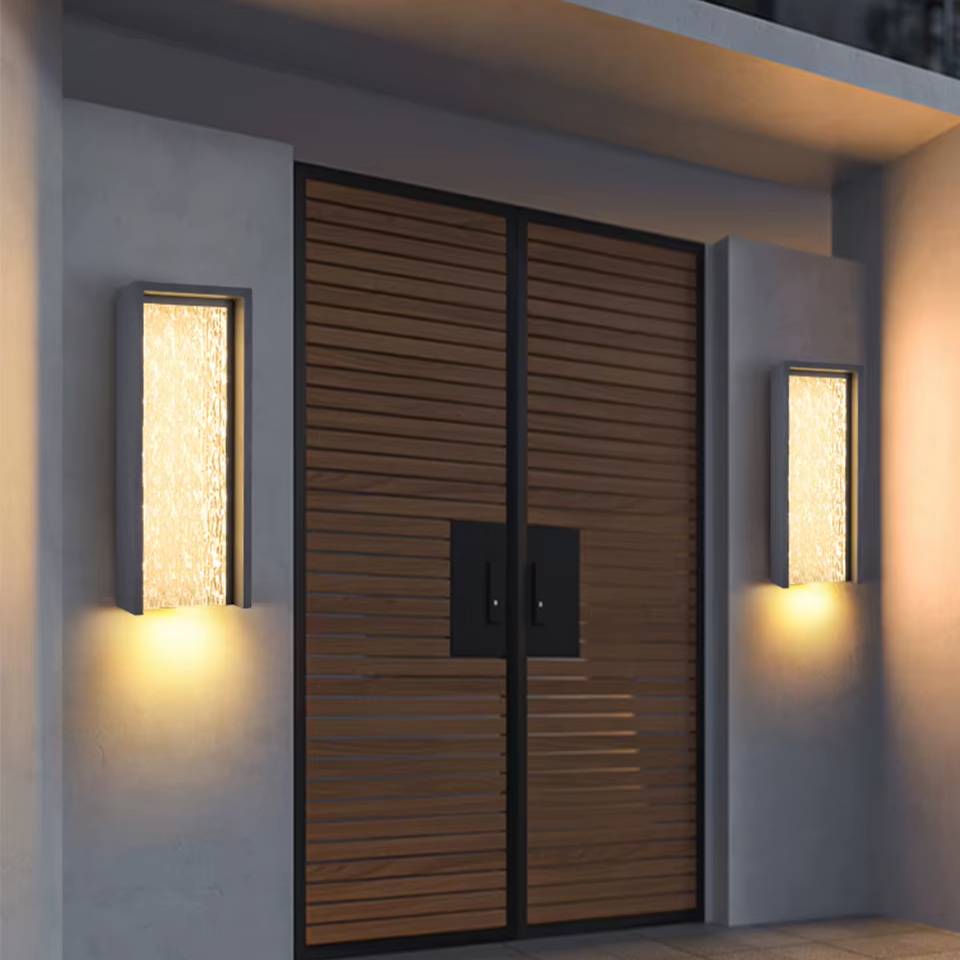 Verthara Premium Waterproof Outdoor Wall Light Fixture - Modern Aluminum Sconce for Garden and Balcony - Available in Black and Grey