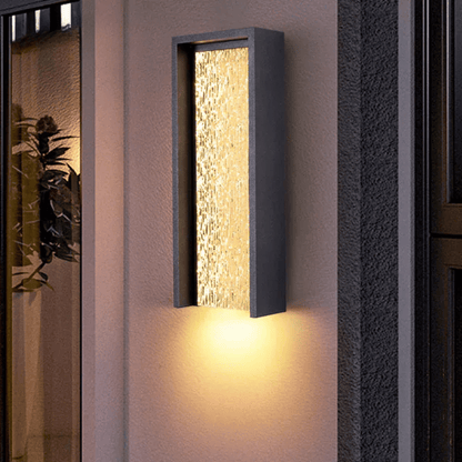 Verthara Premium Weatherproof LED Outdoor Wall Light - Wall-Mounted - Adjustable Brightness - Aluminium - Black/Grey - Modern Design Warm white / A 46cm