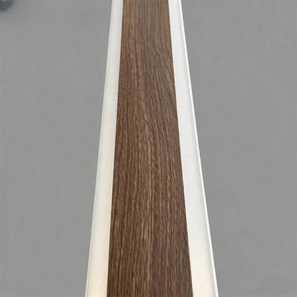 Verthara Premium Wood-Grain Strip LED Outdoor Wall Sconce