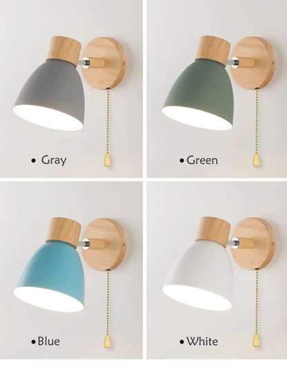 Verthara Premium Wooden Macaroon Rotatable Wall Sconce