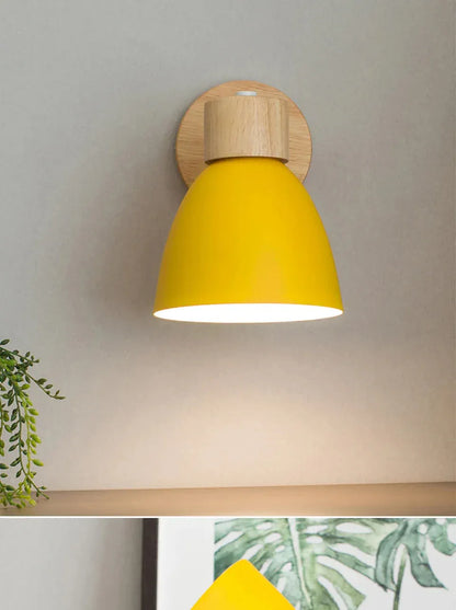 Verthara Premium Wooden Macaroon Rotatable Wall Sconce
