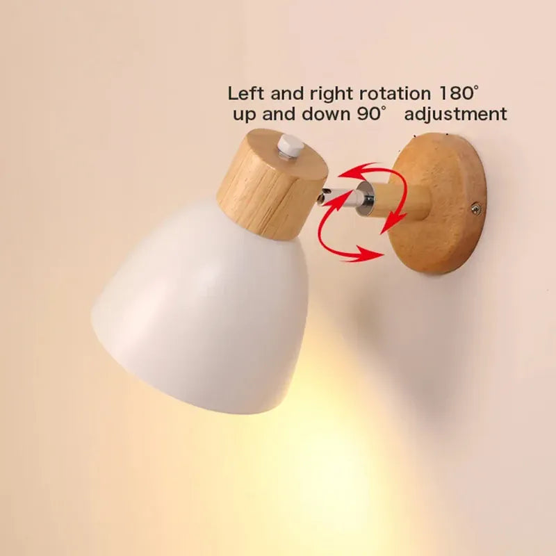 Verthara Premium Wooden Macaroon Rotatable Wall Sconce