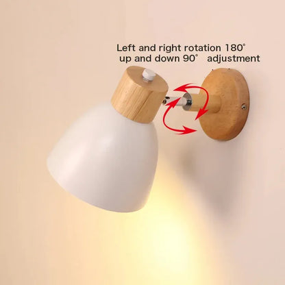 Verthara Premium Wooden Macaroon Rotatable Wall Sconce
