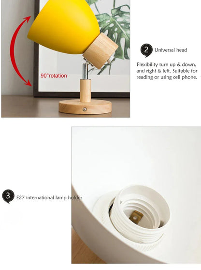 Verthara Premium Wooden Macaroon Rotatable Wall Sconce