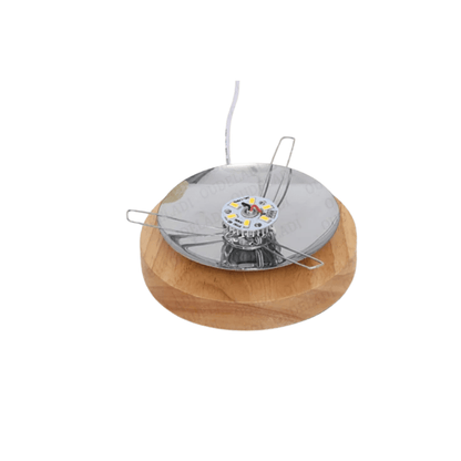 Verthara Rattan Twine Ball Table Lamp with Wooden Base – Warm White Bedside or Desk Lamp for Living Room and Bedroom