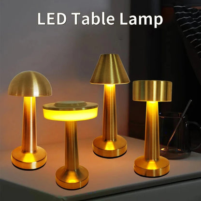Verthara Rechargeable LED Table Lamp – Cordless - Touch Dimming - Modern Design - 3 Colour Temperatures - Portable For Indoor/Outdoor Use