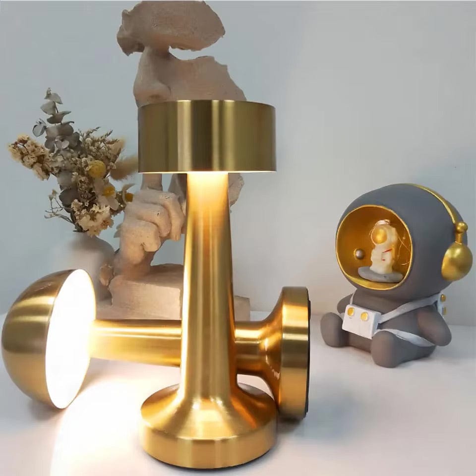 Verthara Rechargeable LED Table Lamp – Cordless - Touch Dimming - Modern Design - 3 Colour Temperatures - Portable For Indoor/Outdoor Use