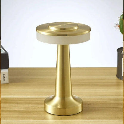 Verthara Rechargeable LED Table Lamp – Cordless - Touch Dimming - Modern Design - 3 Colour Temperatures - Portable For Indoor/Outdoor Use Disc