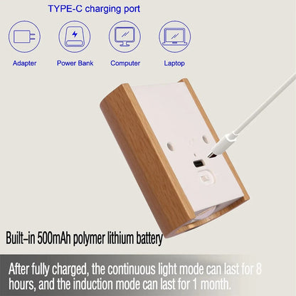 Verthara Rechargeable LED Wall Light With Magnetic Mount – Intelligent Induction - Warm White - Motion Sensor - Adjustable Direction - Indoor Use Default