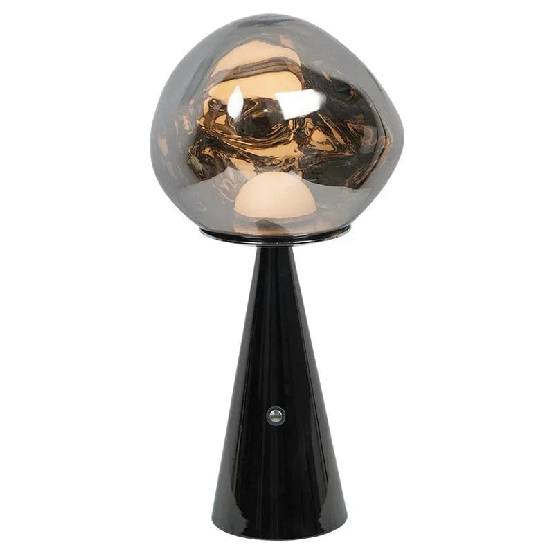 Verthara Rechargeable Mini Volcano Lava Lamp – Dimmable USB Ambient Light for Bedroom and Camping