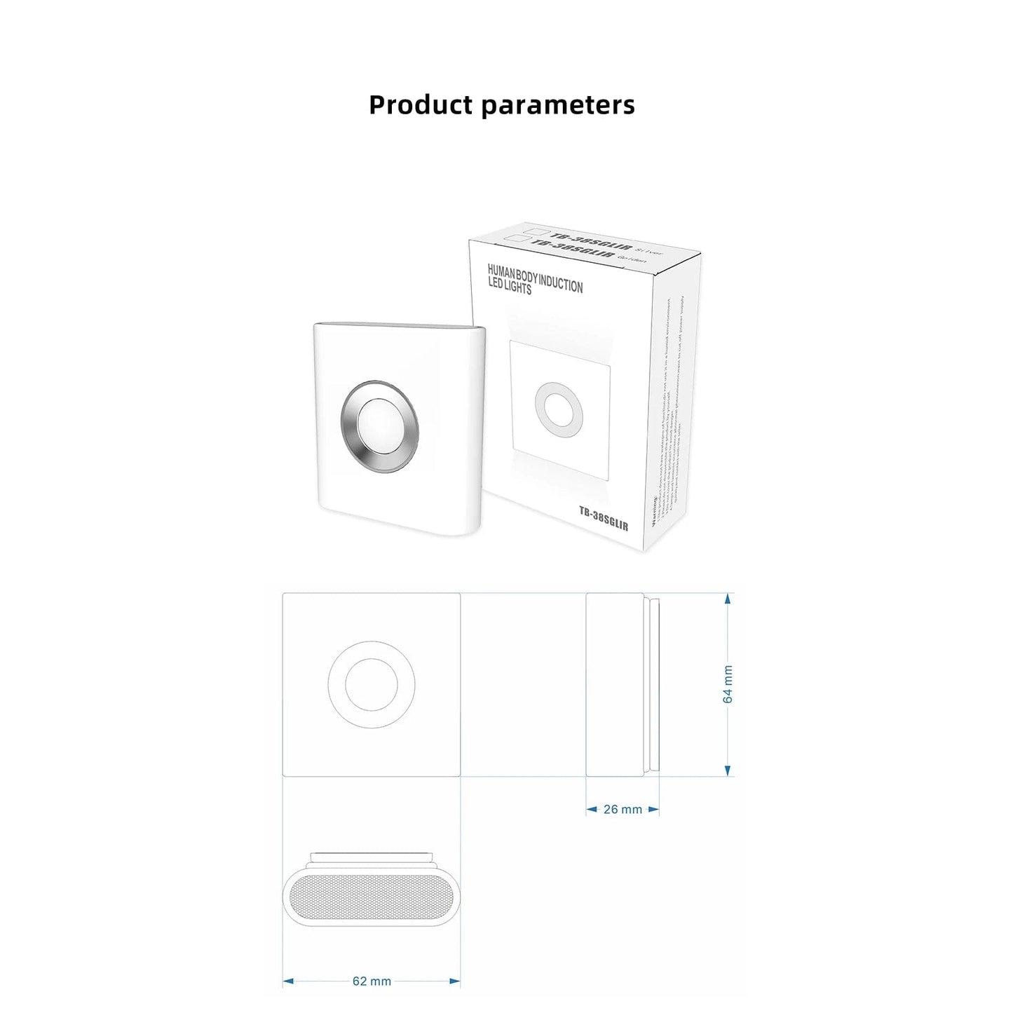 Verthara Rechargeable Wireless Motion Sensor LED Night Light – 4 Pack for Bedroom, Staircase, and Closet