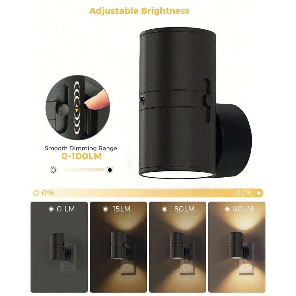 Verthara Remote Control Plug-In LED Wall Night Light