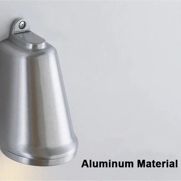 Verthara Retro Aluminum Wall Sconce – LED Wall Lamp in Silver or Gold for Art Exhibitions and Decorative Spaces