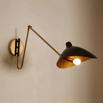 Verthara Retro Industrial Wall Lamp with Matte Finish – E14 Sconce Light for Bedroom Decoration