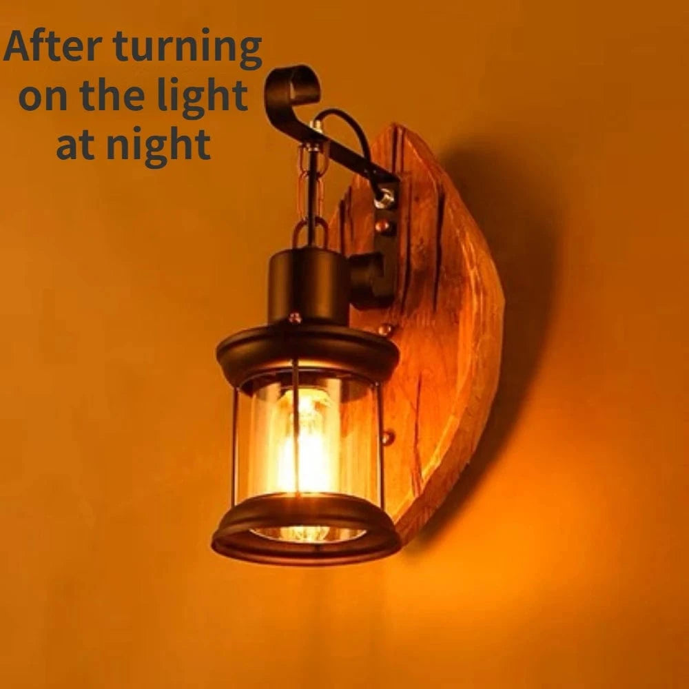 Verthara Retro Industrial Wall Light Fixture with Cage Shade – Vintage Wall Sconce for Living Room, Dining Room, Restaurant, and Bar
