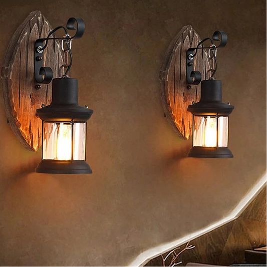 Verthara Retro Industrial Wall Light Fixture with Cage Shade – Vintage Wall Sconce for Living Room, Dining Room, Restaurant, and Bar