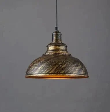 Verthara Retro Nordic Industrial Dining Table Pendant Light – Iron Pot Cover Over Dining Table Lighting Copper no bulb
