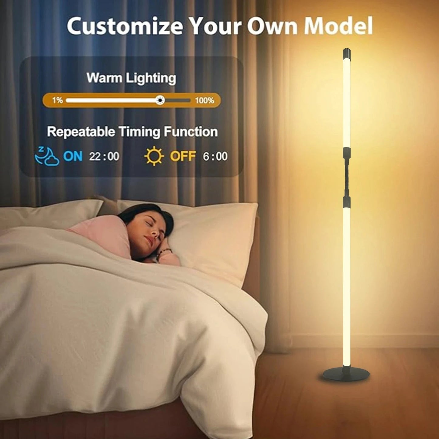 Verthara RGB Color Changing Desk Lamp with Bluetooth Control – Dimmable Warm White and Ambient Lighting for Bedroom or Study