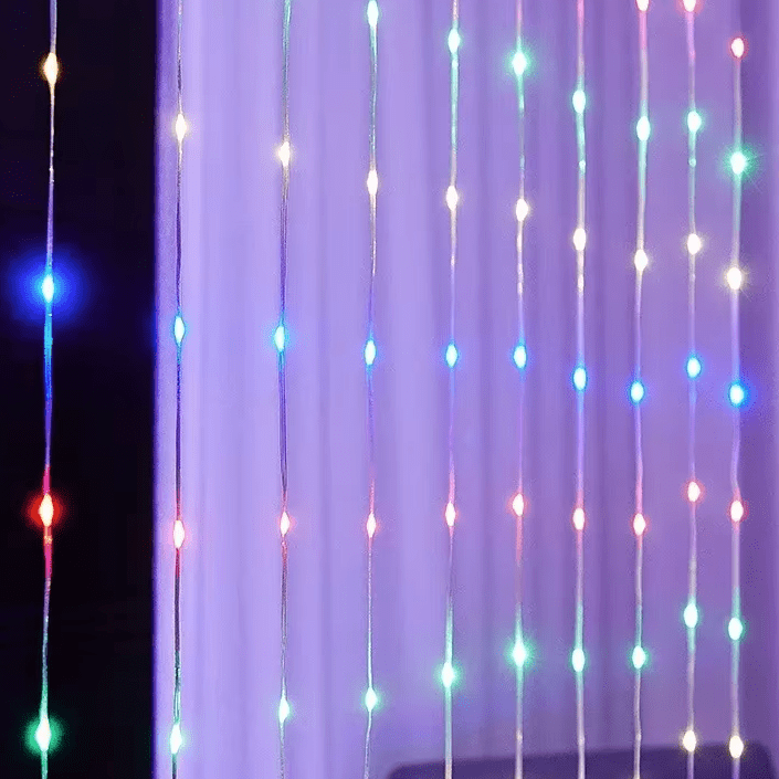 Verthara RGBIC Curtain String Lights APP Bluetooth Control