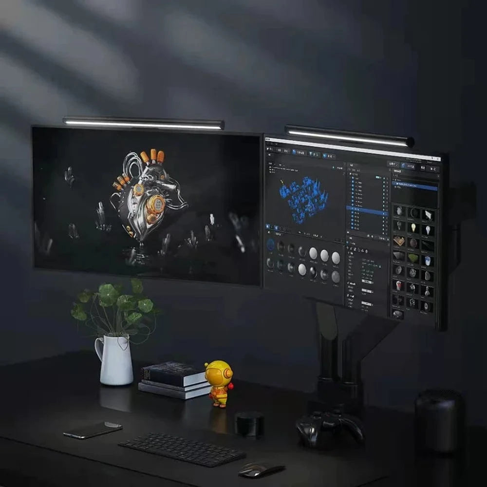 Verthara Screen Hanging LED Desk Lamp with Remote Control – Adjustable Color Temperature for Eye Protection
