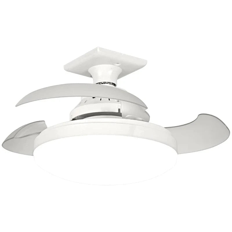 Verthara Smart Ceiling Fan with Lights and Remote Control – Modern Ceiling Fan Light with Dimmable LED and Retractable Blades Remote and APP-3color