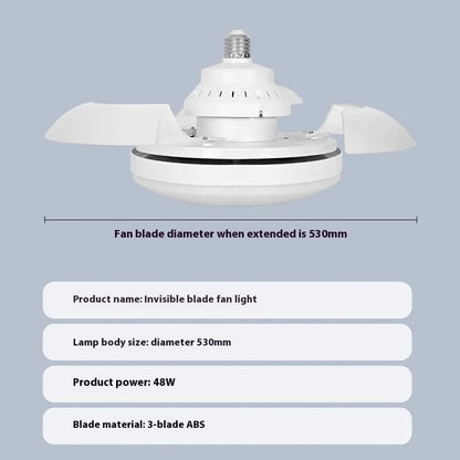 Verthara Smart Ceiling Fan with Lights and Remote Control – Modern Ceiling Fan Light with Dimmable LED and Retractable Blades