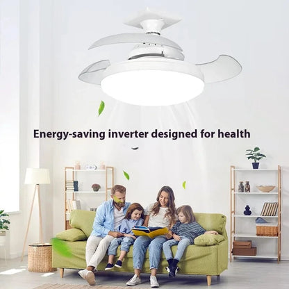 Verthara Smart Ceiling Fan with Lights and Remote Control – Modern Ceiling Fan Light with Dimmable LED and Retractable Blades