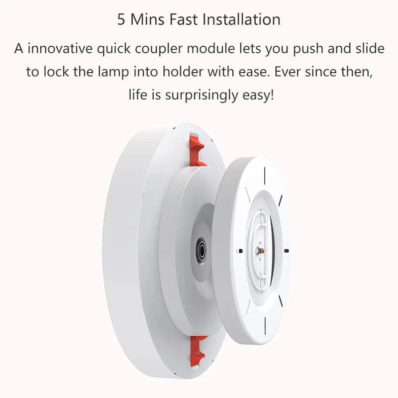 Verthara Smart LED Ceiling Light Fixture, Dimmable 23W with Adjustable Color Temperature 2700K-6500K, 1500lm, Remote Control Default