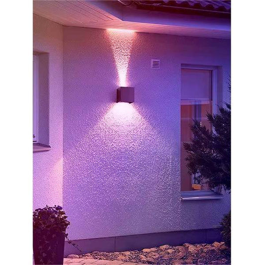 Verthara Smart LED Outdoor Wall Light 2 PCS – Adjustable Up and Down Beam, IP65 Waterproof Modern Exterior Wall Light for Garden and Patio