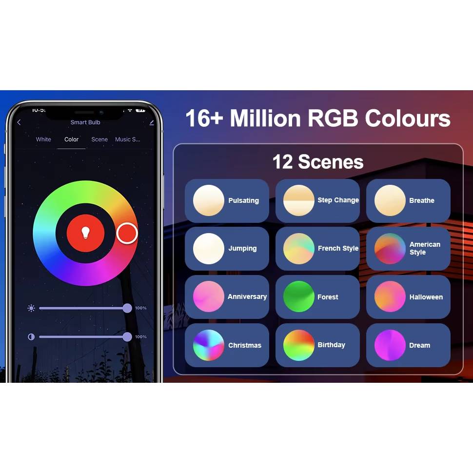 Verthara Smart LED Outdoor Wall Light 2 PCS – Adjustable Up and Down Beam, IP65 Waterproof Modern Exterior Wall Light for Garden and Patio