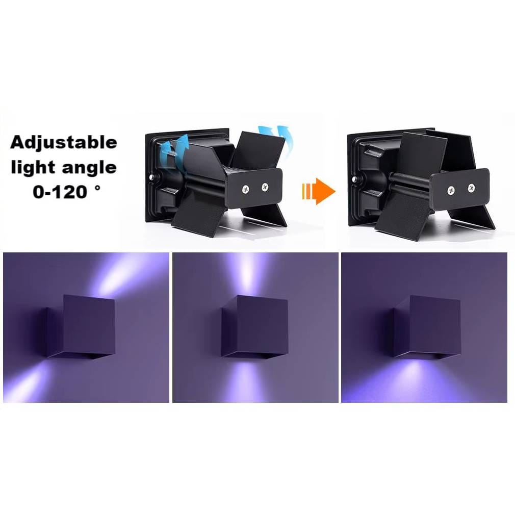 Verthara Smart LED Outdoor Wall Light 2 PCS – Adjustable Up and Down Beam, IP65 Waterproof Modern Exterior Wall Light for Garden and Patio