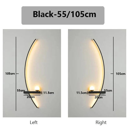 Verthara Smart LED Wall Lamp with Remote Control – Modern Minimalist Indoor Wall Sconce for Bedroom and Living Room Lighting