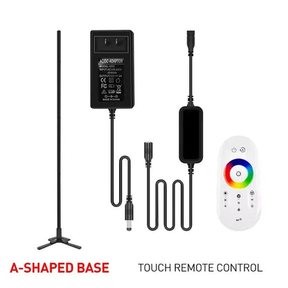 Verthara Smart RGB Floor Lamp with APP Control – 180CM Modern Standing Lamp for Living Room Decor A Only RC Control