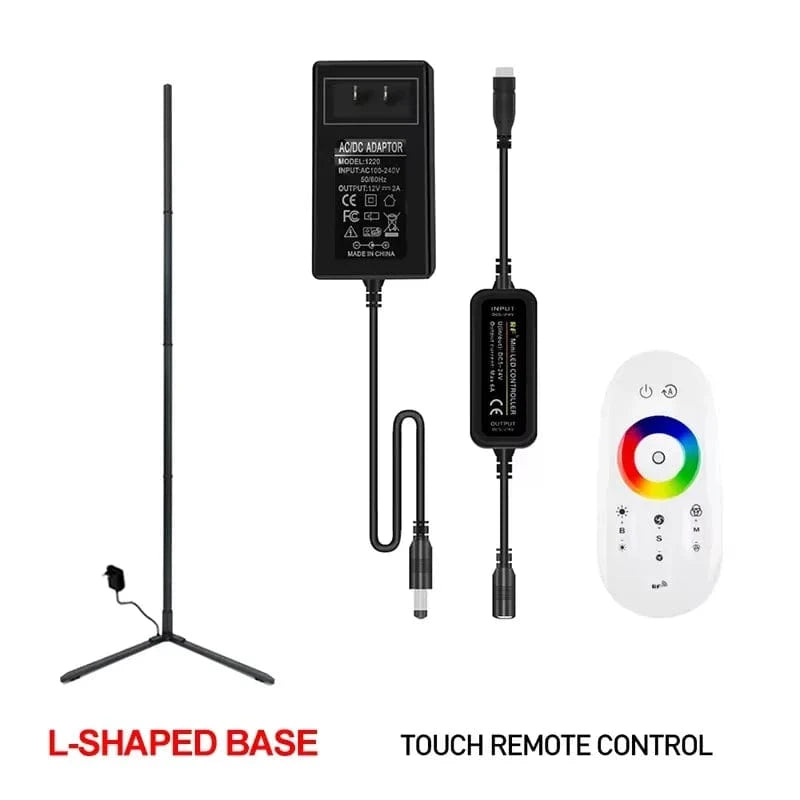 Verthara Smart RGB Floor Lamp with APP Control – 180CM Modern Standing Lamp for Living Room Decor L Only RC Control