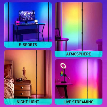 Verthara Smart RGB Floor Lamp with APP Control – 180CM Modern Standing Lamp for Living Room Decor