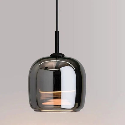 Verthara Smoke Grey Glass Pendant Light