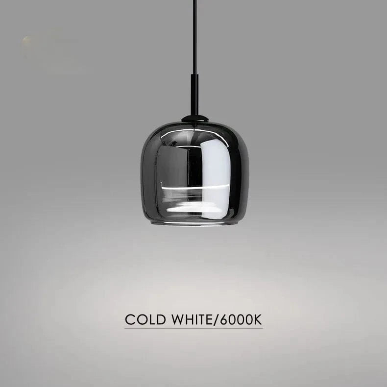Verthara Smoke Grey Glass Pendant Light