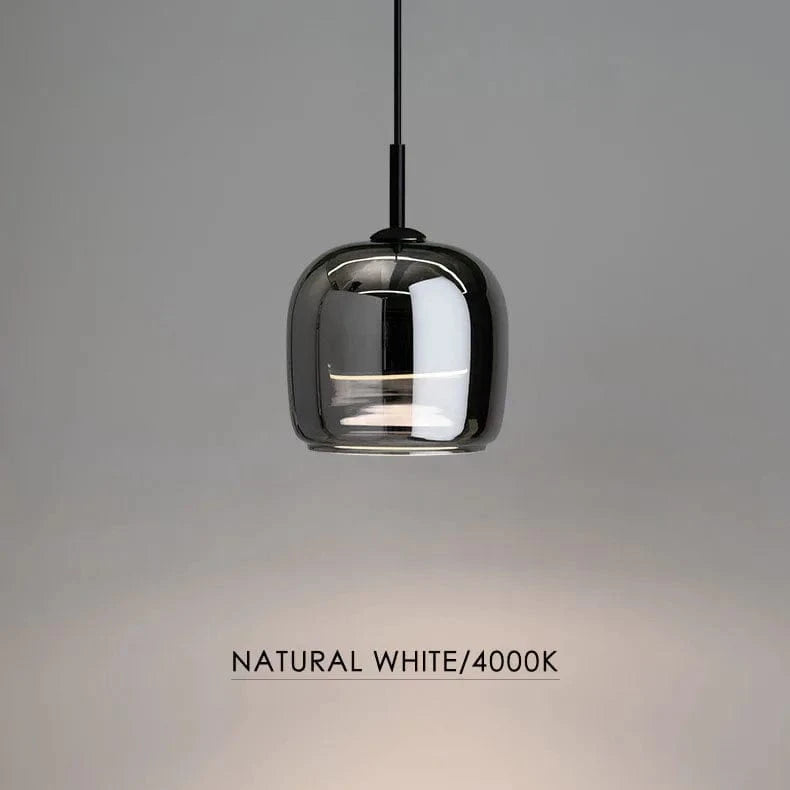 Verthara Smoke Grey Glass Pendant Light