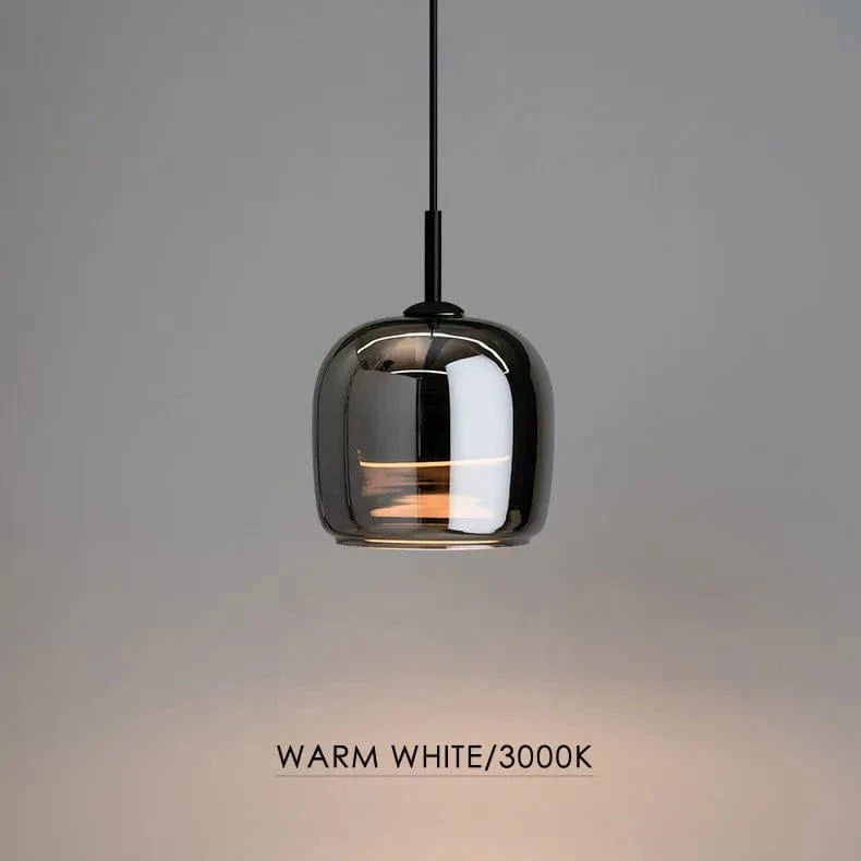Verthara Smoke Grey Glass Pendant Light