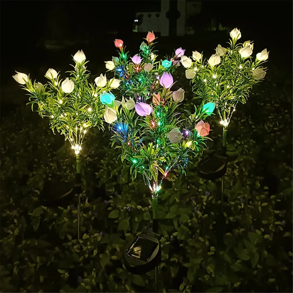 Verthara Solar Flower Tree Light - 42 LED Gardenia Lamp
