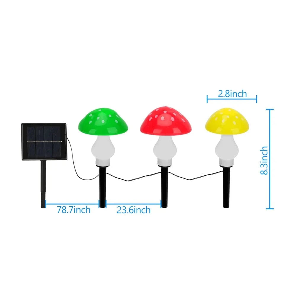 Verthara Solar Garden Light Mushroom