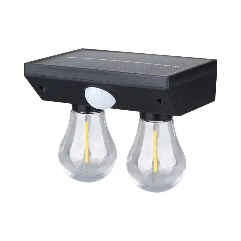 Verthara Solar Induction Outdoor Wall Lights - Motion-Activated, Energy-Efficient Lighting for Courtyards and Kids' Rooms 2 head