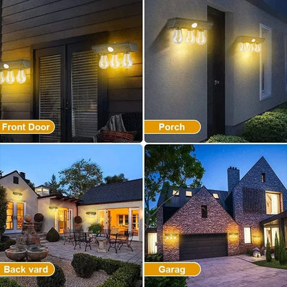 Verthara Solar Induction Outdoor Wall Lights - Motion-Activated, Energy-Efficient Lighting for Courtyards and Kids' Rooms