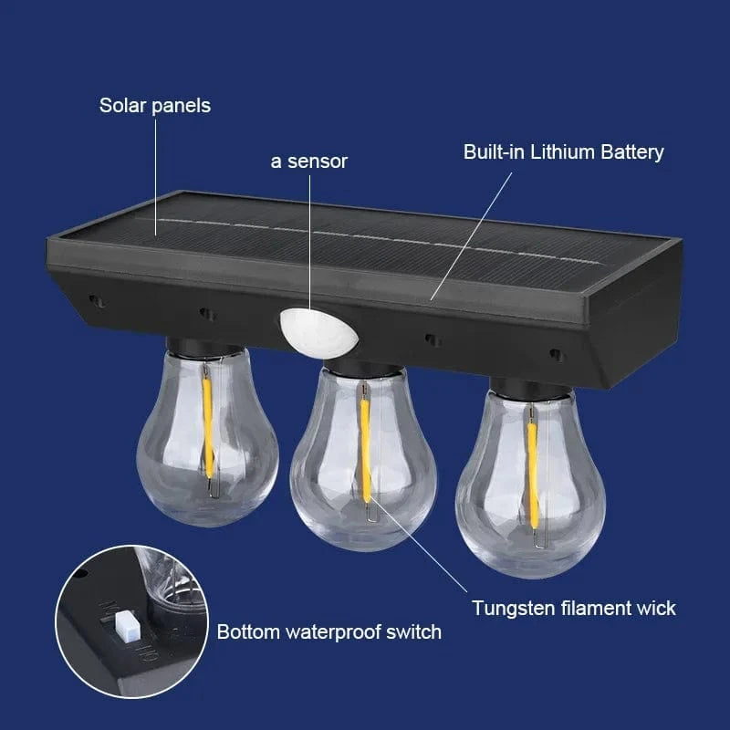 Verthara Solar Induction Outdoor Wall Lights - Motion-Activated, Energy-Efficient Lighting for Courtyards and Kids' Rooms