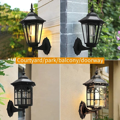 Verthara Solar LED Pathway Lights - Retro Design - Intelligent Light Control - Waterproof - Easy Installation - Two-Colour Options