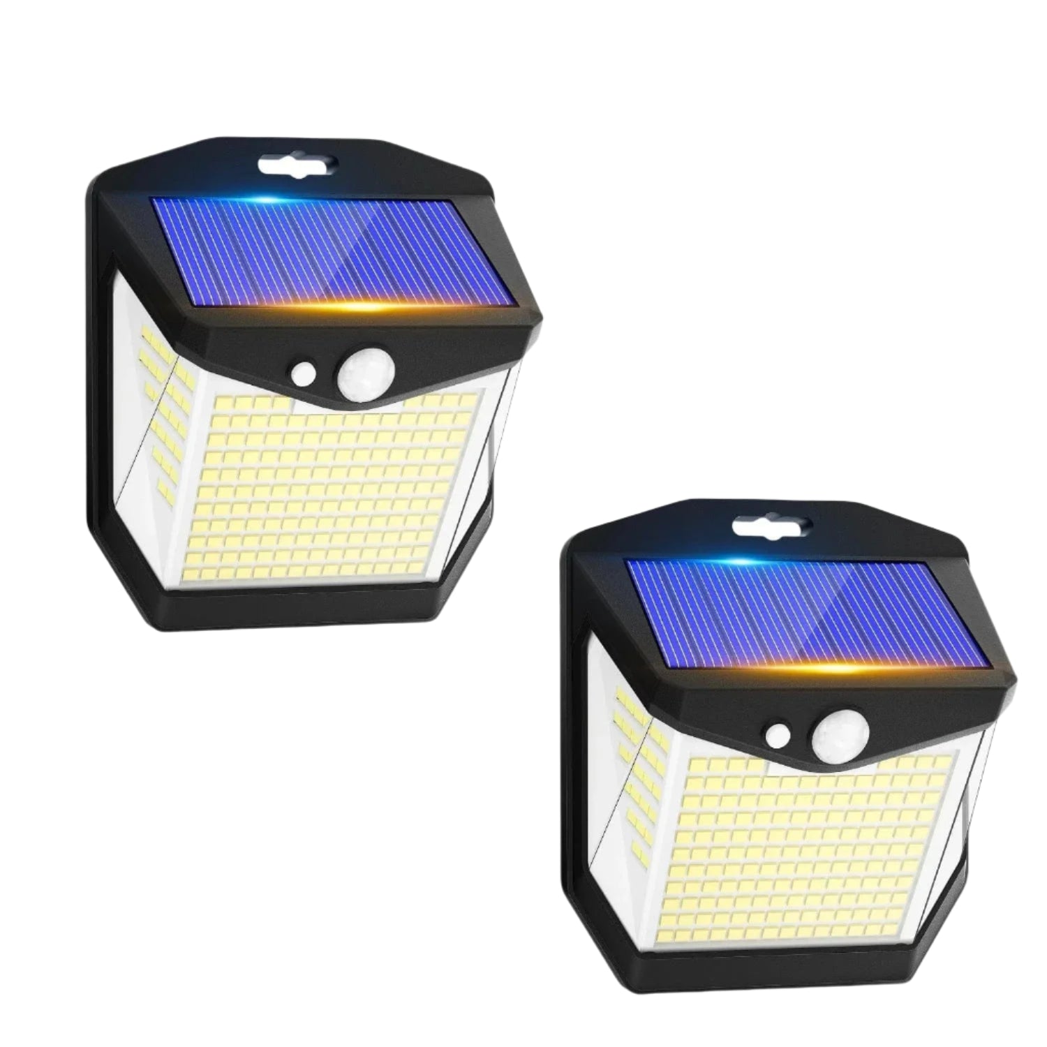 Verthara Solar LED Wall Light With Motion Sensor – Waterproof - 270° Wide Angle - Outdoor Security Lighting - 248 LEDs - 3 Modes 2PCS 248LED