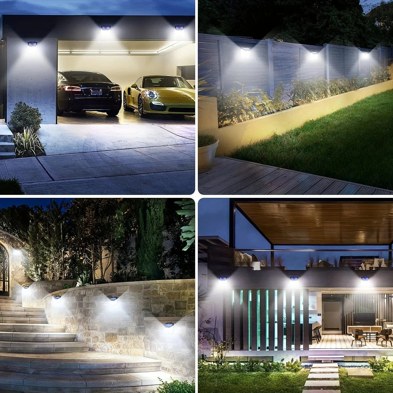 Verthara Solar LED Wall Light With Motion Sensor – Waterproof - 270° Wide Angle - Outdoor Security Lighting - 248 LEDs - 3 Modes