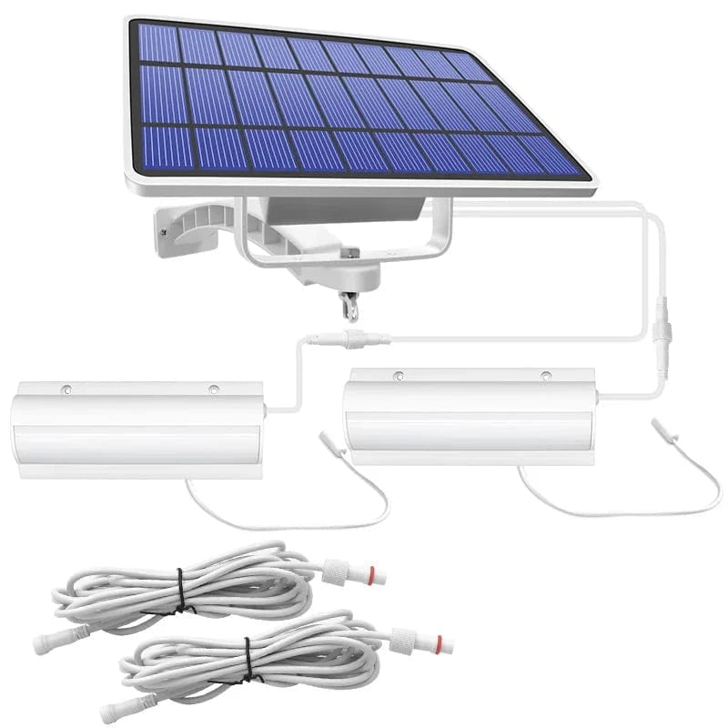 Verthara Solar Pendant Outdoor Light Double Head White / White