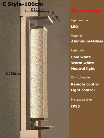 Verthara Solar Wall Light with Dusk to Dawn Sensor – Waterproof Outdoor Lantern for Patio and Garage